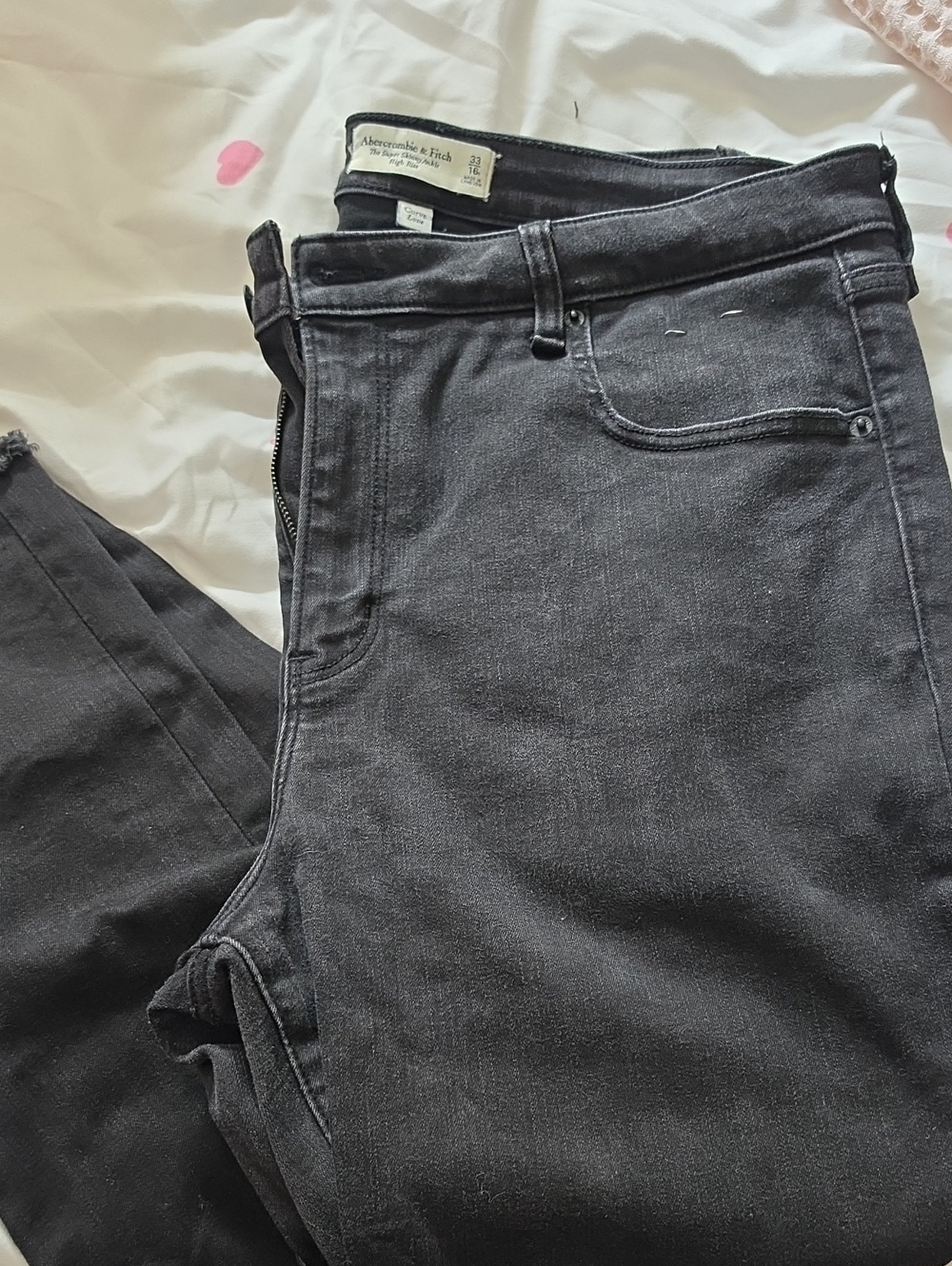 Abercrombie & Fitch Charcoal Black Slim Jeans